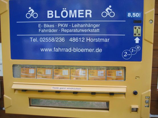 Schlauchomat Continental | Schlauchomat – Ein Service der Begeistert... Service rund um die Uhr Standort: Bahnhofscafe Horstmar, Am Bahnhof 39, 48612 Horstmar
